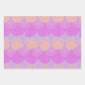 3 Farbvarianten // Wellengeometrisches Schleifpapi Geschenkpapier Set (Vorderseite)