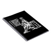 3 Fässer 2 Herzen 1 Traum Barrel Racing Notizblock (Rechte Seite)