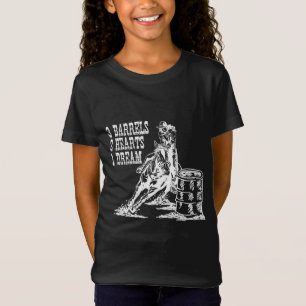 3 Fässer 2 Herzen 1 Traum Barrel Racing T-Shirt