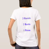 3 Fässer 2 Herzen 1 Traum!  PferdeShirt T-Shirt (Rückseite)