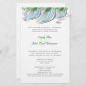 3 Feather Vintage Peacock Wedding (Vorne/Hinten)