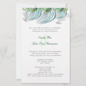 3 Feather Vintage Peacock Wedding (Vorderseite)