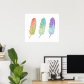 3 Feathers Poster (Heimbüro)