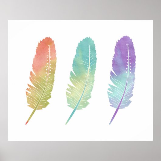 3 Feathers Poster (Vorne)