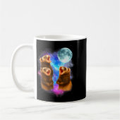 3 Ferret Moon Howling Ferrets Funny For Men, Women Kaffeetasse (Links)