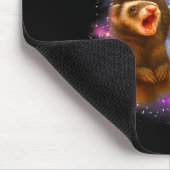 3 Ferret Moon Howling Ferrets Funny For Men, Women Mousepad (Ecke)
