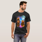 3 Ferret Moon Howling Ferrets Funny For Men, Women T-Shirt (Vorne ganz)