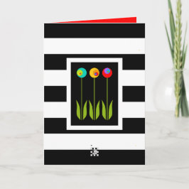 3 Fibonacci-Blume Geburtstag Karte