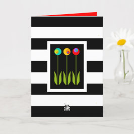 3 Fibonacci-Blume Geburtstag Karte