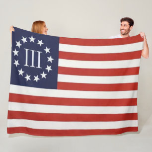 3 % FLAG FLEECEDECKE