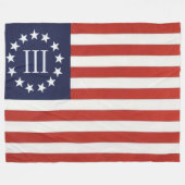 3 % FLAG FLEECEDECKE (Vorderseite (Horizontal))