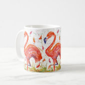3 Flamingo-Tasse Kaffeetasse (Vorderseite Links)