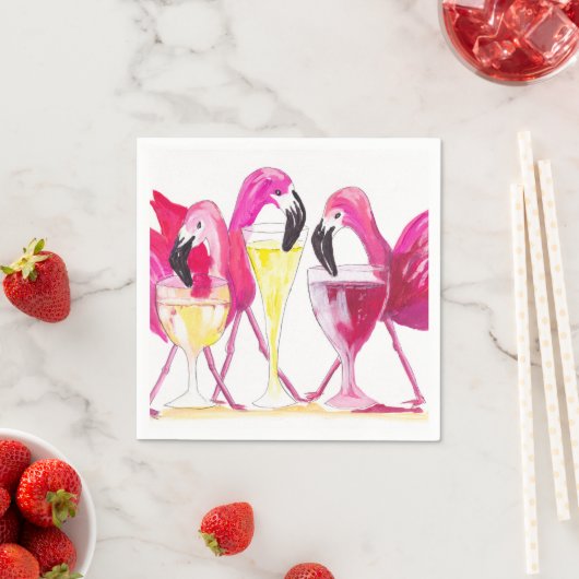 3 Flamingos Paper Napkin Serviette (Beispiel)