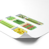 3 Food Canning Jars Poster (Ecke)