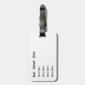 3 Forellen - Bach, Braun, Regenbogen Gepäckanhänger (Rückseite vertikal)