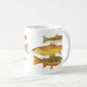 3 Forellen-Tasse Kaffeetasse (VorderseiteRechts)