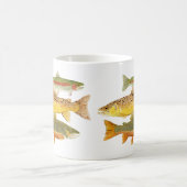 3 Forellen-Tasse Kaffeetasse (Mittel)
