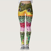 3 Forellenfischerei Frauen Leggings (Vorderseite)
