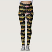 3 Forellenfischerei Frauen Leggings (Vorderseite)