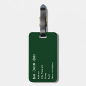 3 Forellenhäute: Bach, Regenbogen, Braunen - Fisch Gepäckanhänger (Rückseite vertikal)