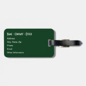 3 Forellenhäute: Bach, Regenbogen, Braunen - Fisch Gepäckanhänger (Rückseite horizontal)