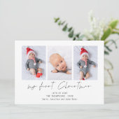 3 Foto 2026 Kalender Baby 1. Weihnachten (Stehend Vorderseite)