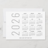 3 Foto 2026 Kalender Baby 1. Weihnachten (Rückseite)