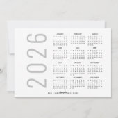 3 Foto 2026 Kalender Kindermädchen Feiertagskarte (Rückseite)