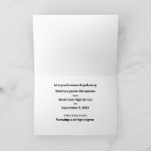 3 Foto Abschluss Ankündigung Schwarz-weiß (Innenseite)