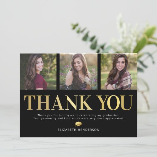 3 FOTO ABSCHLUSS DANKESKARTE (Stehend Vorderseite)