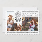 3 Foto-Abschluss-Mitteilung {Boho} Einladung (Vorderseite)