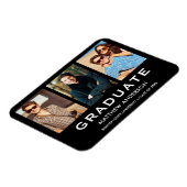 3 Foto Abschluss Moderne Ankündigung Magnet (Linke Seite)