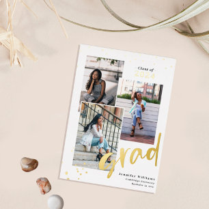 3 Foto Ankündigung von Elegant Chic Foil Graduatio