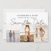 3 Foto Arch Save the Date Script Moderne Hochzeit (Vorderseite)