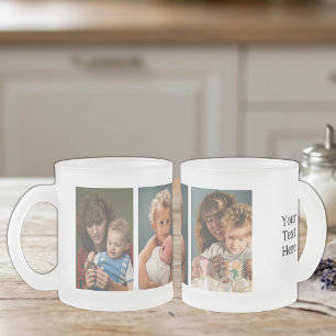 3 Foto benutzerdefinierter Text  Mattglastasse