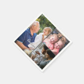 3-Foto-Benutzerdefiniertes Party Napkins Personali Serviette (Ecke)