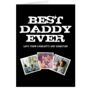 3 Foto Best Daddy Ever Vatertag Personalisiert