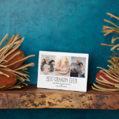 3-Foto-Beste Opa je Tabletop Plaque Fotoplatte (Seite)
