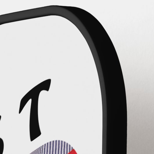 3 Foto Bester Vater je Collage Custom Pickleball Schläger (Linke Seite)