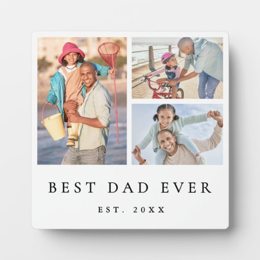 3 Foto Bester Vater je Fotoplatte (Vorderseite)