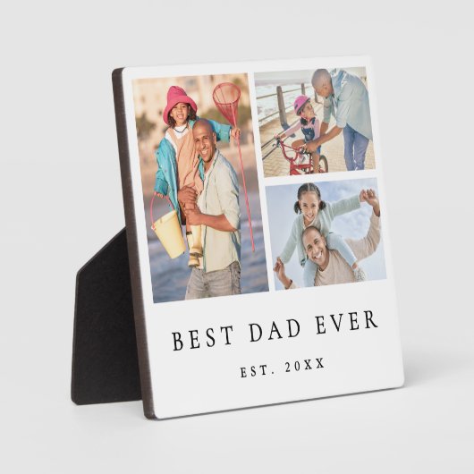 3 Foto Bester Vater je Fotoplatte (Vorderseite)