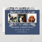 3 Foto Botanische Flora Feiertagskarte (Vorne/Hinten)