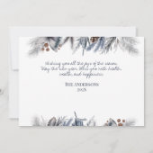 3 Foto Botanische Flora Feiertagskarte (Rückseite)