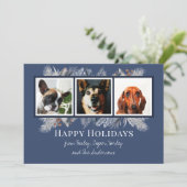 3 Foto Botanischer Blumenkohl Feiertagskarte (Stehend Vorderseite)