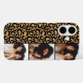 3 Foto Braun und Gold Leopardendruck Case-Mate iPhone Hülle (Rückseite (Horizontal))