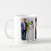 3 Foto Bride and Groom Mr. and Mrs. Wedding Kaffeetasse (Links)