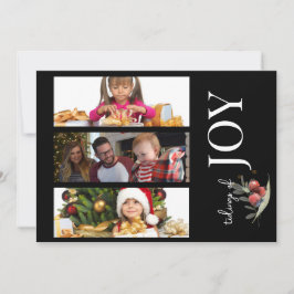 3 FOTO CHRISTMAS CARD - Freuen Sie sich auf Berrie Feiertagskarte