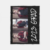 3 Foto Collage Abschluss Fleecedecke (Vorderseite)