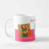 3 Foto Collage Best Friends Custom Text Script Kaffeetasse (Links)