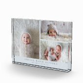 3 Foto Collage Blue New Baby Keepake (Rechts)